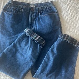 L.L. Bean Women's Flannel Lined Denim